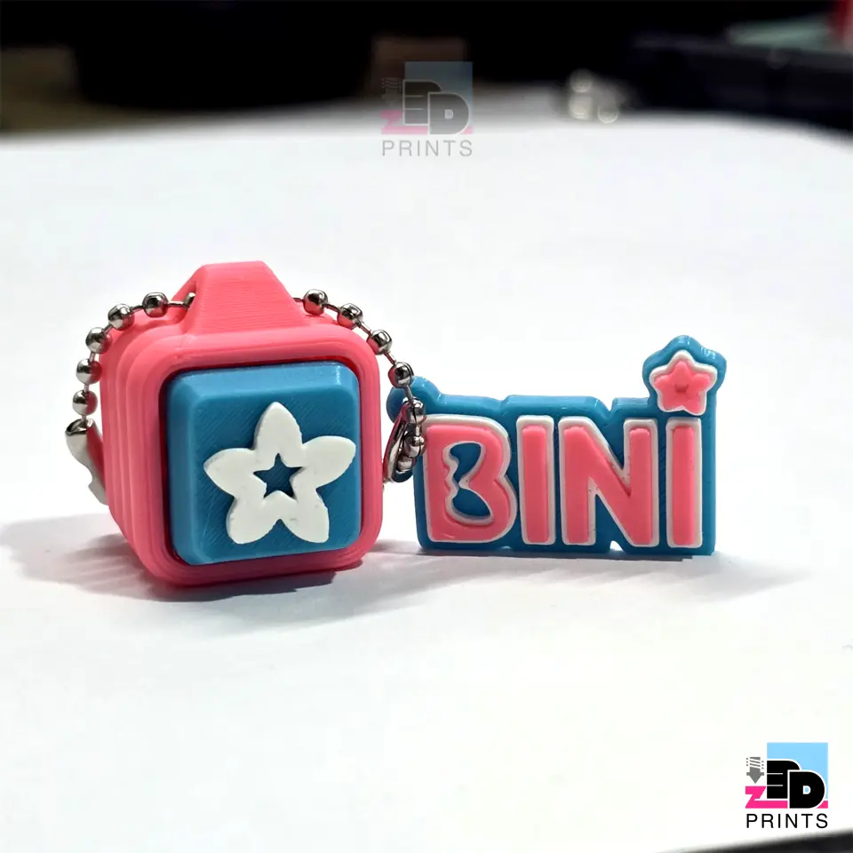 BINI Fidget Clicker Keychain - 3D printed Stress Reliver with ...