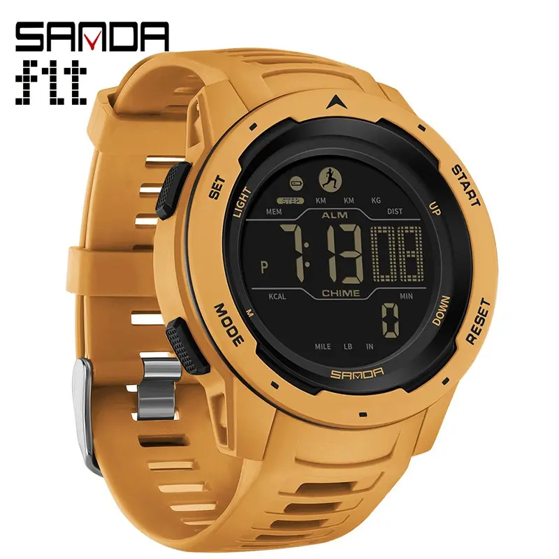 Calorie pedometer alarm clock waterproof multifunctional mountaineering sports military wind shock resistant smart men's and women's watches
