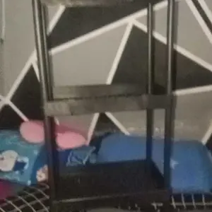 Rak Susun Serbaguna 4 Tingkat Dengan Rod Rak Kamar Mandi Bahan Plastik Portable Rak Dapur Square