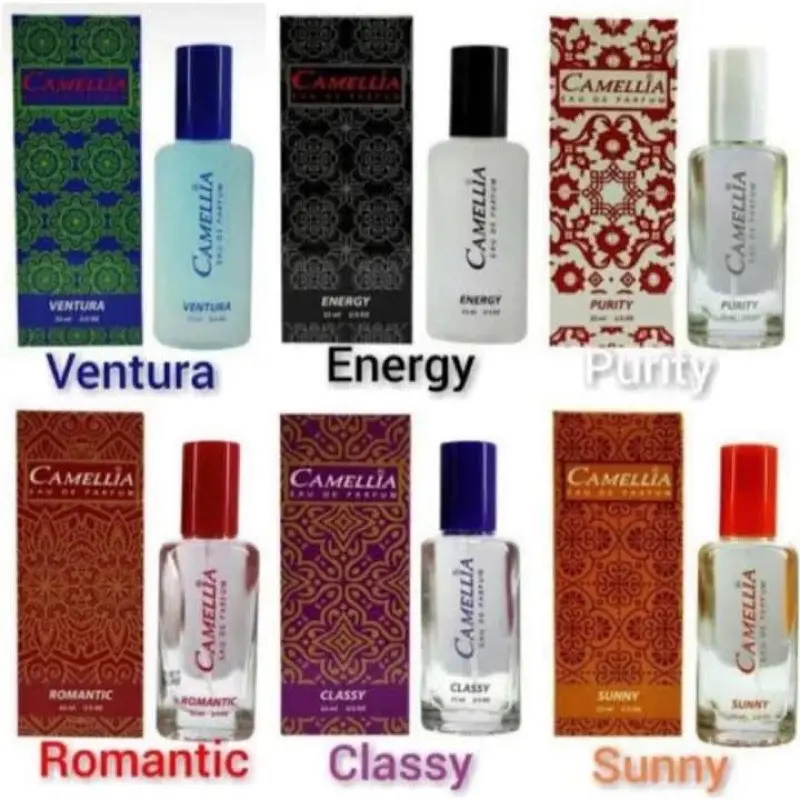 Paket Usaha parfum Camelia Isi 6 Varian Lengkap
