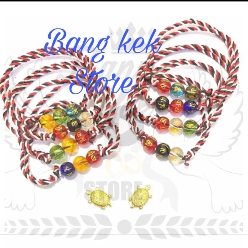 Gelang Tridatu 3 Bola dengan Bonus Kura-Kura - Bracelets