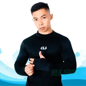 Manset Pria Lengan Panjang Mangset Baju Olahraga Baselayer KLS Nyaman Kaos Sepak Bola Sport