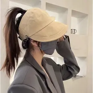 Topi Wanita Korea Style Topi Kait Masker  Anti UV Topi Olahraga Topi Pantai Wanita