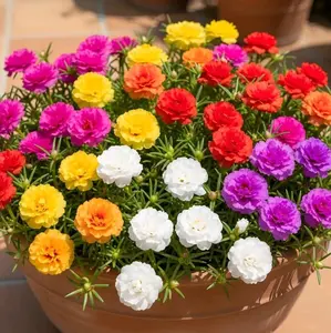benih bunga moss rose portulaca/tumpuk indah