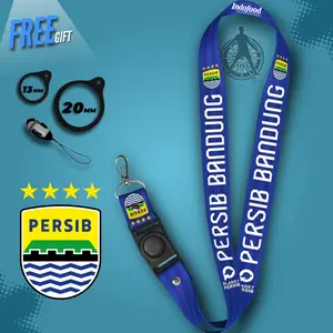 LANYARD PERSIB BANDUNG TALI GANTUNGAN ID CARD HP KUNCI | SEPAK BOLA | OLAHRAGA