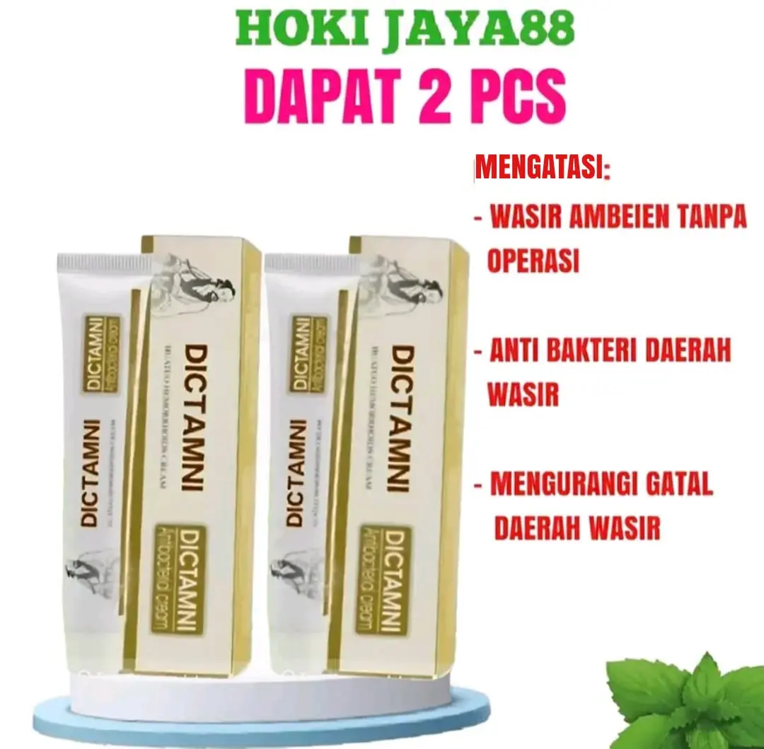 (PAKET HEMAT) 2 PCS Cream Dictamni Asli 20gr & Spray 30ml Pereda Benjolan Wasir