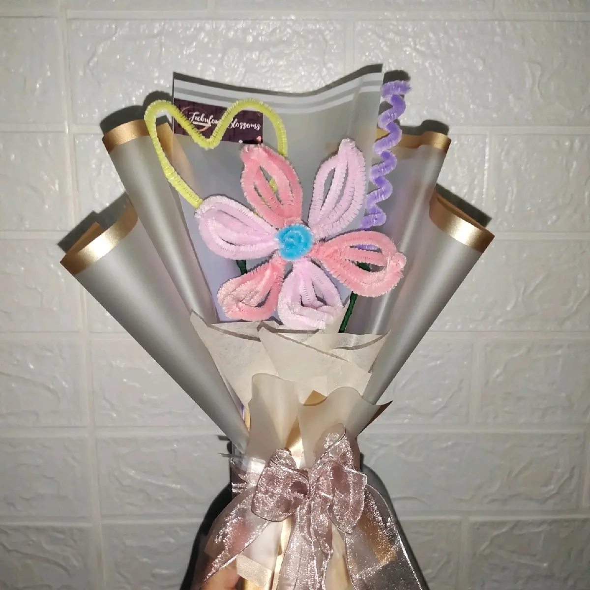 BOUQUET BUNGA PIPE CLEANER MINI || BOUQUET KAWAT BULU || BUKET VIRAL