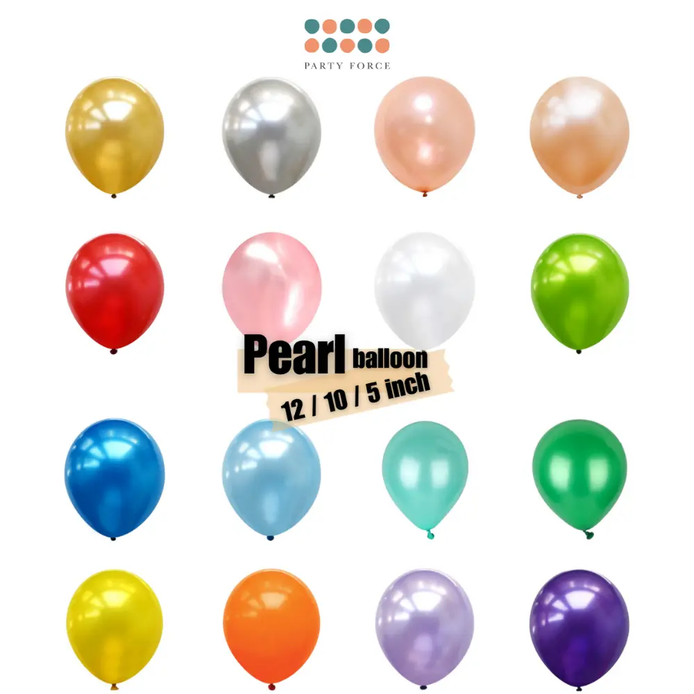 Pearl balloon 12 inch 10 inch 5 inch latex balloon for birthday party decoration