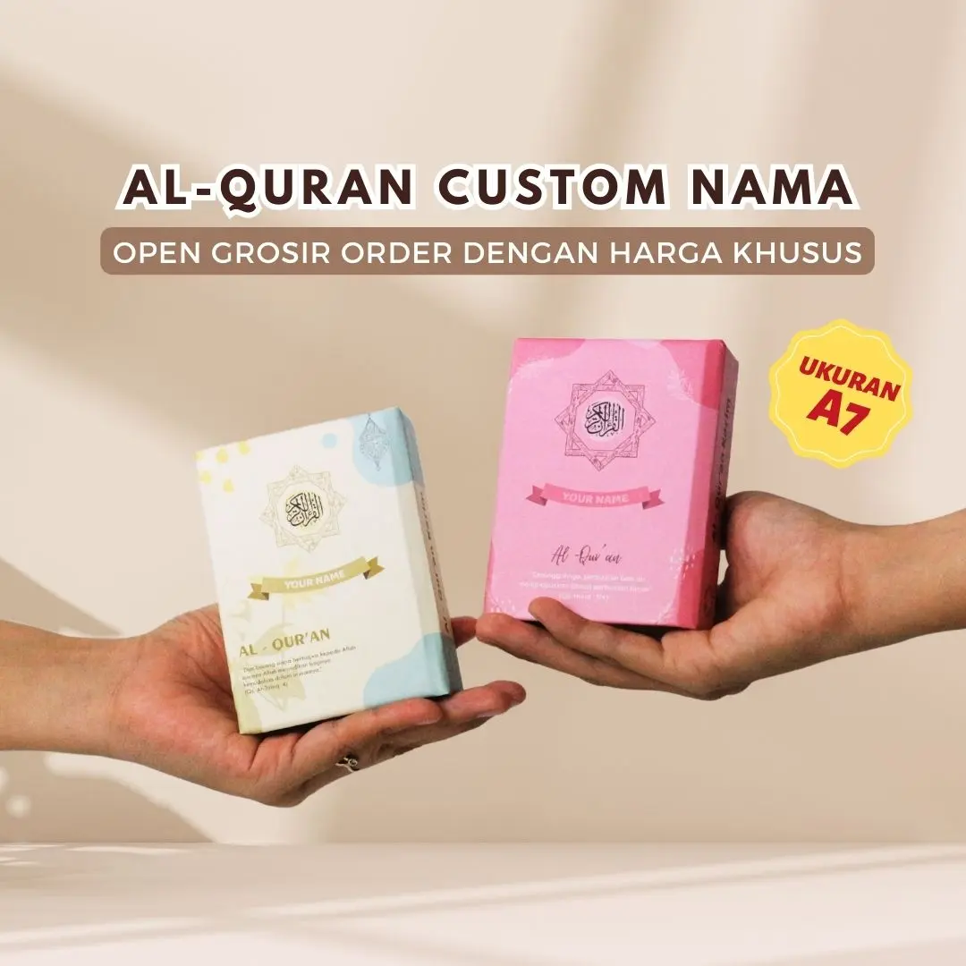 AL- Quran Custom Nama Murah (Mini Series Ukuran A7)