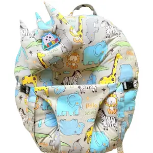 SOFA Bayi 2 in 1 Sudah di lengkapi Gesper Safety Belt Free Bantal mahkota Kasur Bayi Bulak balik Multi Fungsi Empuk cocok untuk Bayi Newborn Tidur