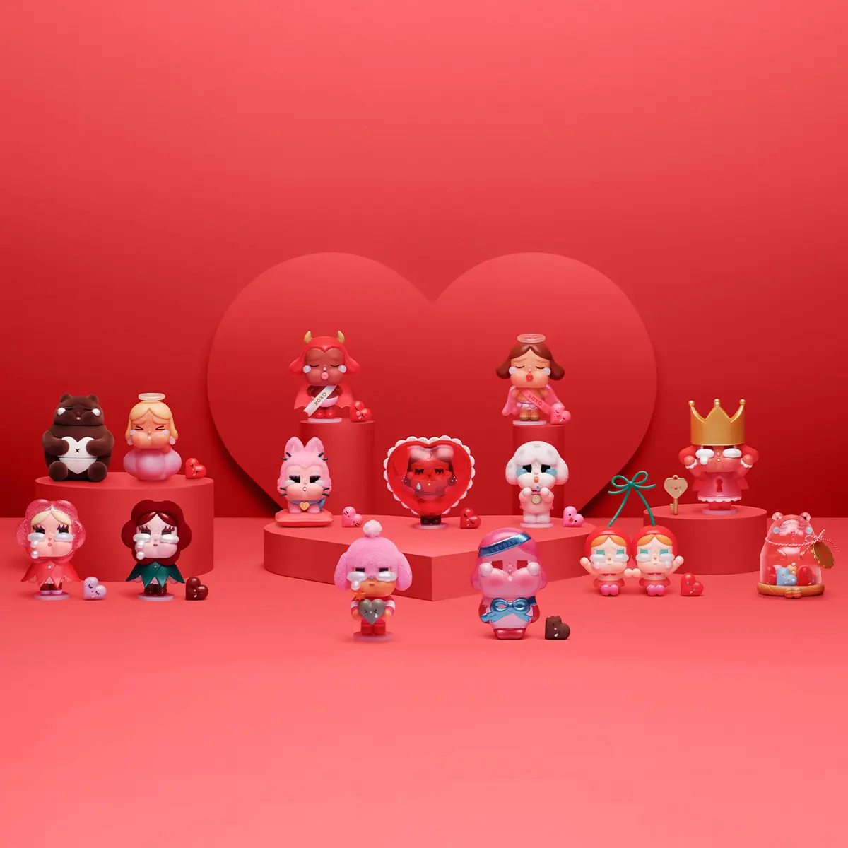 POP MART, CRYBABY Crying For Love Series Figures Blind Box, Mystery Box, Collection Toy, Action Figure, Popular Gift，Collectible Figure, Decoration, Design Dolls