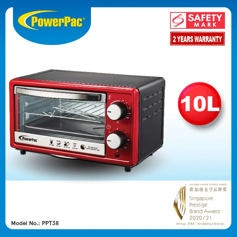 PowerPac Electric Oven 10L (PPT38)