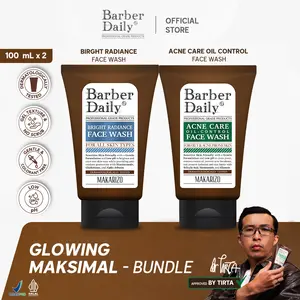 GLOWING MAKSIMAL - Acne Care & Oil Control Face Wash + Bright Radiance Face Wash