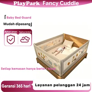 [Free Konektor] [Harga Per Sisi] Bayi / Baby Bed Guard Baby Bedrail Bed Ral Pagar Pengaman KasurTempat Tidur Ranjang Bayi Balita Bedguard Tinggi 105 CM