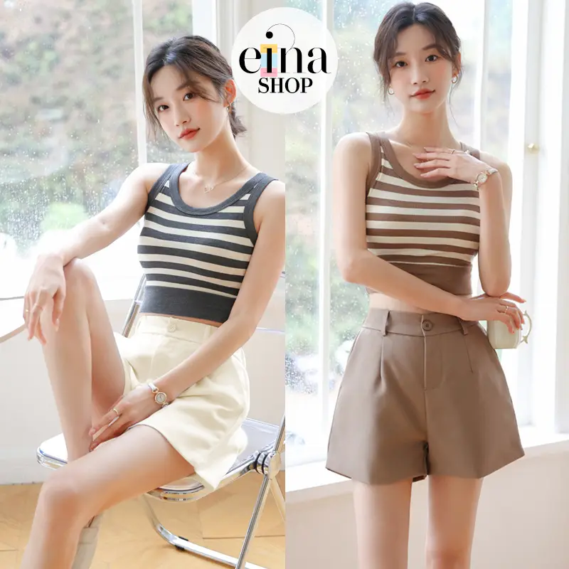 Einashop Gloria Shorts With Elastic Waist Band SG Ship