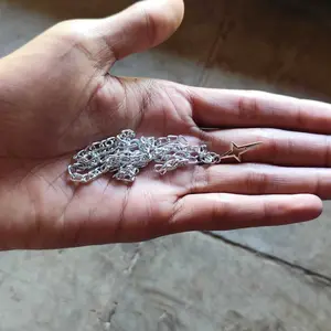 Kalung Rantai Titanium Pria Wanita Neckle Silver Terbaru Tahan Karat Tahan Luntur Necklace Elegan Hadiah