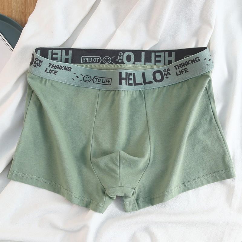 5 pcs set of men's fashion underwear breathable boxer briefs soft comfortable quick-drying cheap