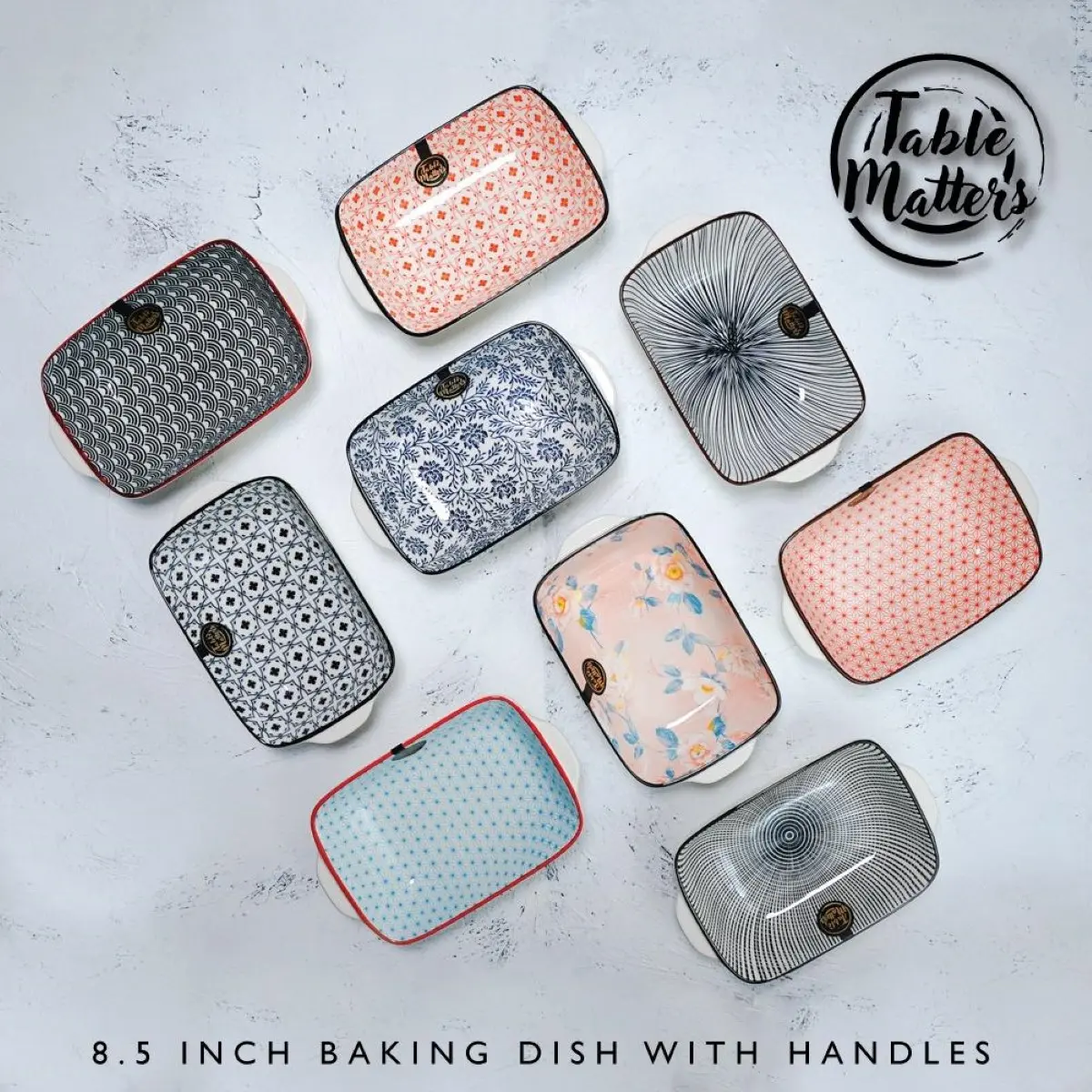Table Matters - Assorted 8.5 inch Baking Dish with Handles