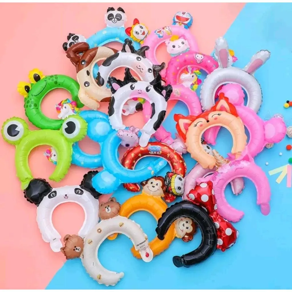 [Versi 1] Balon Bando Hewan / Bando Karakter / Hiasan Kepala / Balon Pesta Ulang Tahun / Perlengkapan Pesta Ulang Tahun