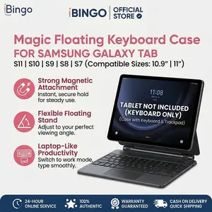 （NOT include Tablet）Keyboard Case For Samsung Galaxy Tab S7 S8 S9 S10 FE PLUS,Samsung Tab Wilreless Magic Keyboard Case for Samsung S7 FE S8+ S9+ S10+ S9 FE+