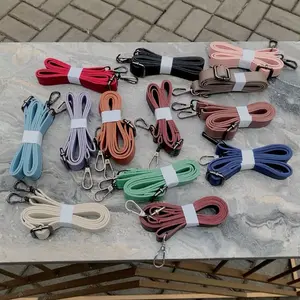 Tali Tas Selempang Wanita Kulit Sintetis Black Nickle Hitam Irvanbagshop