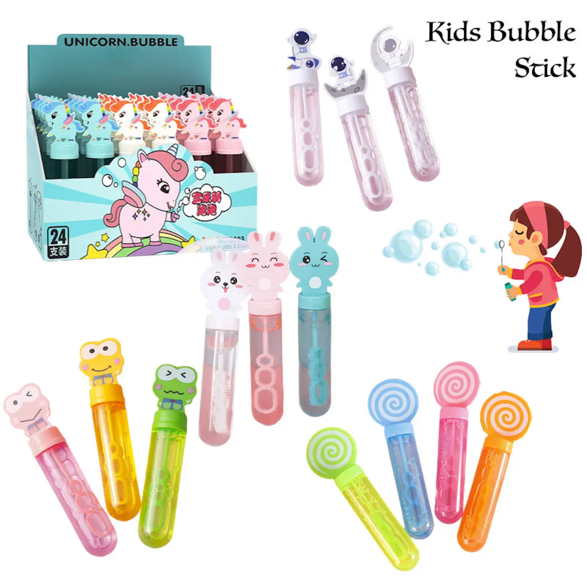 Children Blow Bubble Stick for Goodie Bag and Birthday Gift