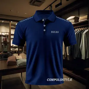 Kaos Polo Unisex Bahan Katun Premium Desain Elegan Logo Rucas Garis Bahu Silver Kualitas Premium Unisex COD Tersedia Promo Eksklusif baju polo Shirt Kerah Atasan Pria Polos