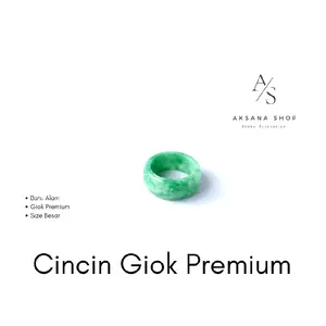 Cincin Giok Premium Ring Besar / Natural Stone / Premium Jade / Size Besar