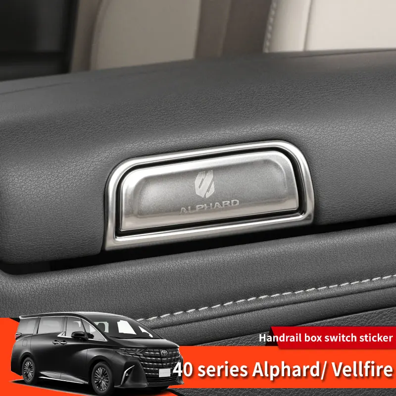 2024 Toyota Alphard Vellfire exclusive Handrail box switch sticker  40 series Alphard Vellfire modified accessories  Interior modification Automobile