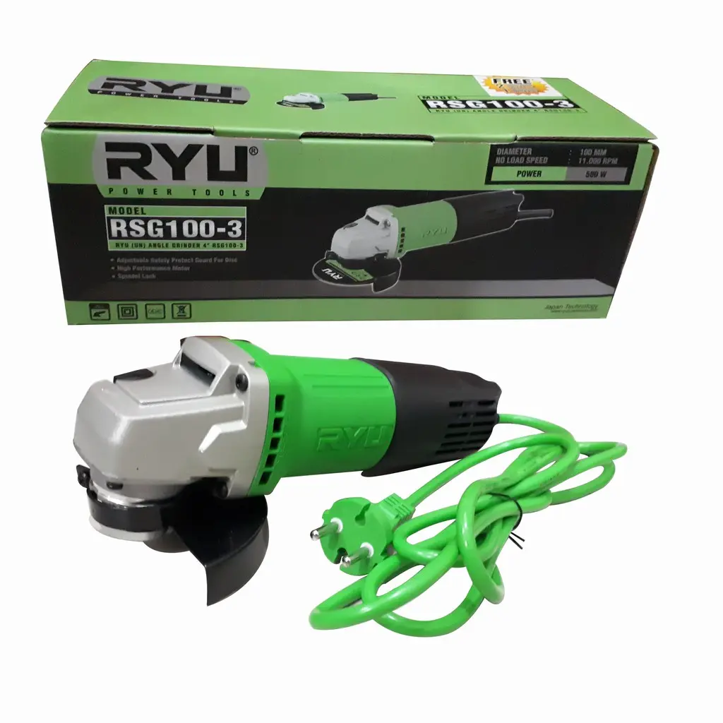 RYU GERINDA 4INC FULL TEMBAGA ORI RYU 500w Gulungan tembaga saklar belakang RSG100-3