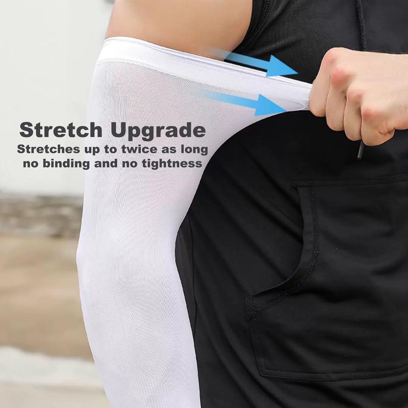 FUYOGI Handsock Cooling Seamless ICE Silk UV Protective Arm Hand Sun Protection Sports Running Cycling Fishing Outdoor Riding