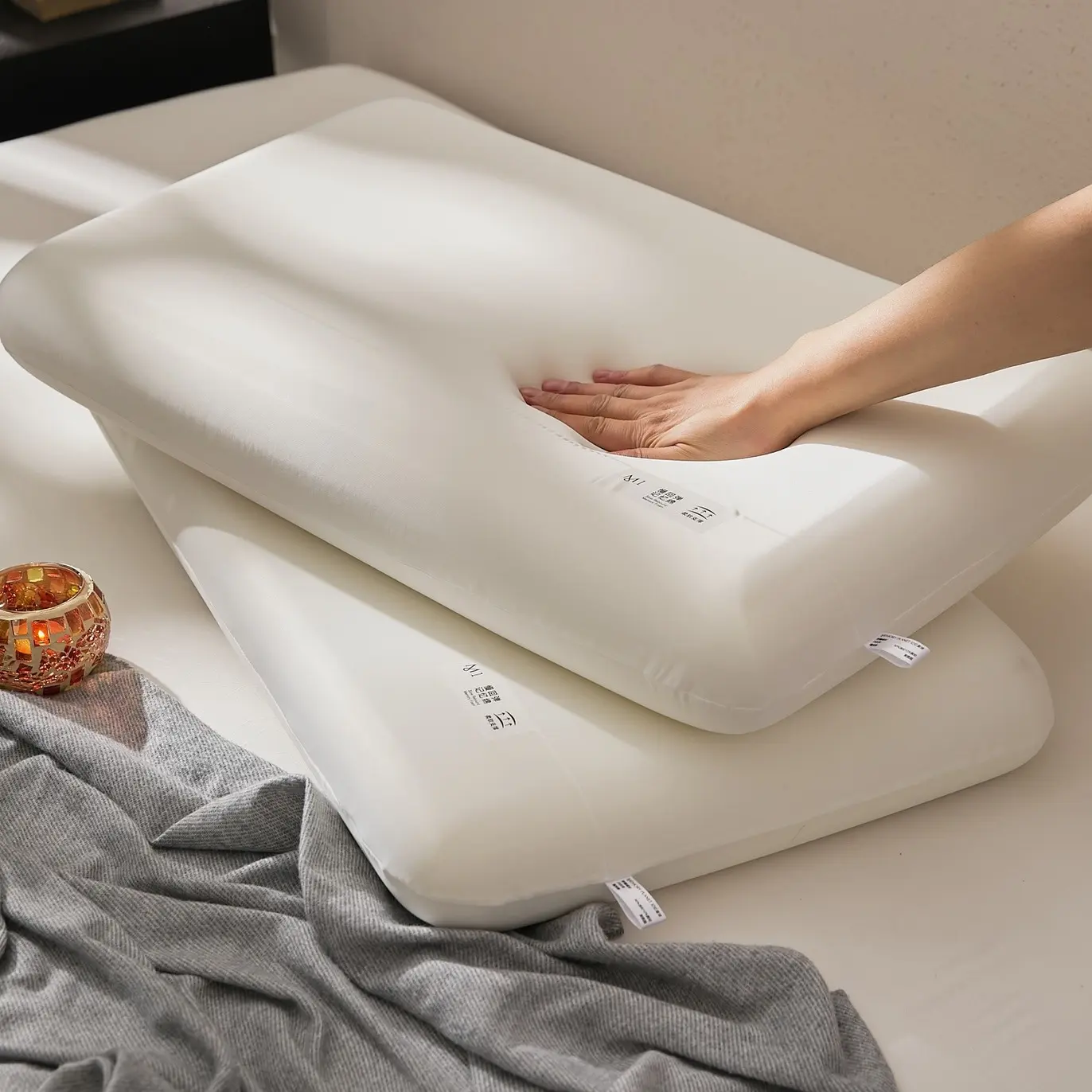 Gối Ngủ Sâu, Hành Tinh Trí Nhớ, Bông Nhớ Không Gian Phục Hồi Chậm, Hỗ Trợ Mềm, Gối Đơn, Gối Vai Và Cổ