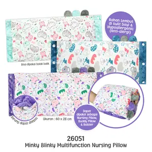 Kiddy Bantal Minky Blinky Multifunction Nursing Pillow Ibu Menyusui Bayi Perlengkapan