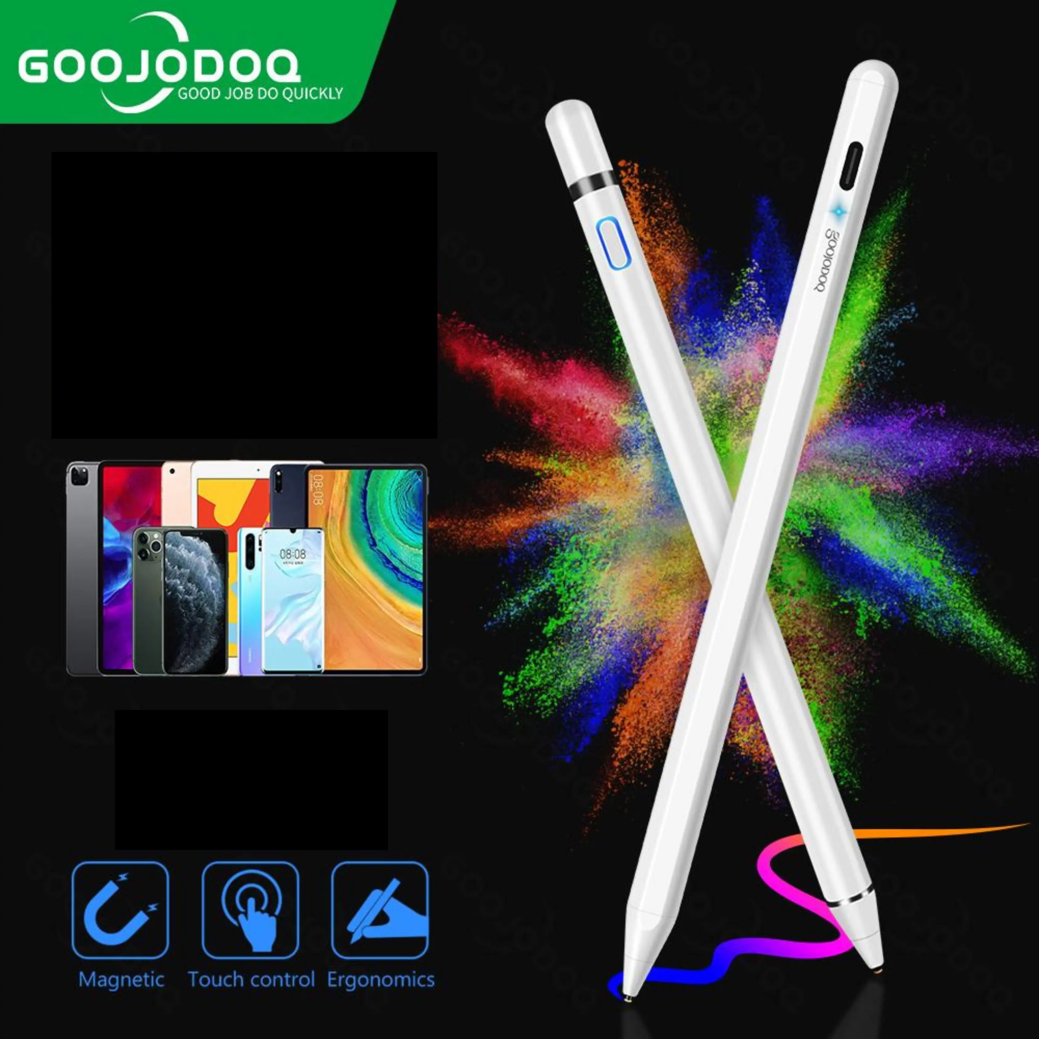 Bút Cảm Ứng, Goojodoq, Thích Hợp Cho Lenovo, Samsung, Asus, Vivo, Oppo, Bút Chì Vẽ Màn Hình Cảm Ứng, Tương Thích Với Các Thiết Bị Android