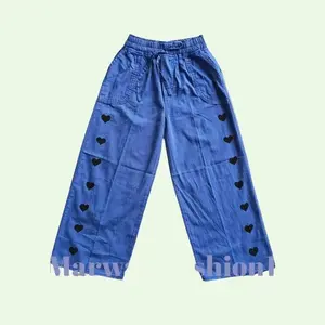 KULOT JEANS LOVE ANAK PEREMPUAN 4-16 TAHUN Fashion Celana