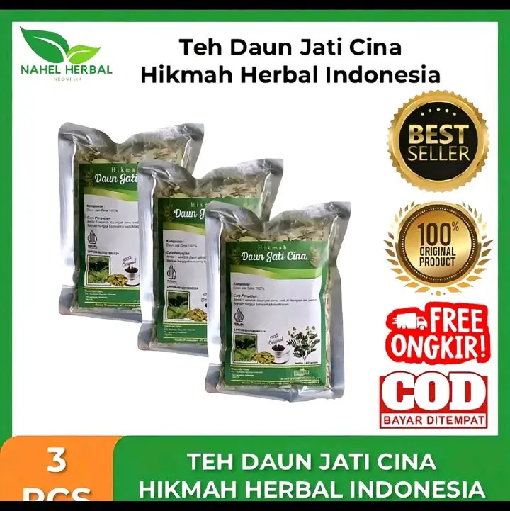 teh daun jati cina 3pcs