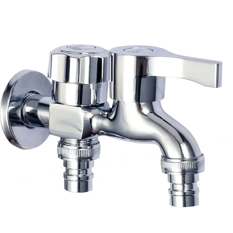 Multifunctional faucet wholesale dual-use one inlet and two outlets quick-opening multi-head dual-outlet one-point two washing machine faucet
