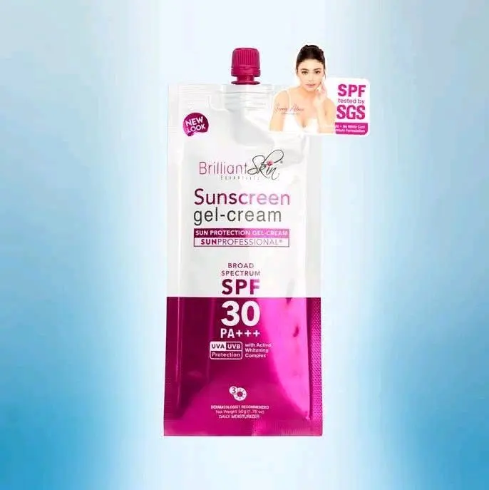 Brilliant Sunscreen Gel Cream SPF 30 for All Skin Types with freebies ...