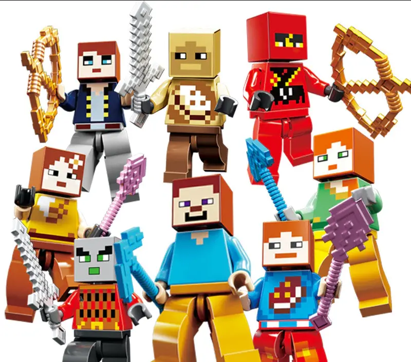 Minecraft Pixel Figure Series Single Building Block Construction Toys ...