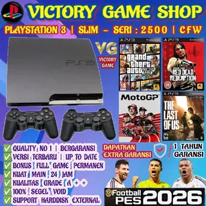 SONY PS3 | SONY PS3 SLIM SERI 25 | SONY PS 3 SLIM SERI 25 | PS3 SLIM SERI 25 CFW | PS 3 SLIM SERI 25 CFW | PS3 SLIM SERI 25 | BONUS FULL GAME SIAP MAIN | BERGARANSI 1 TAHUN