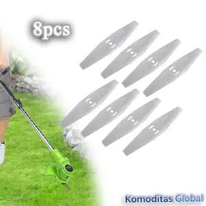 8pcs Kepala Pisau Gergaji Pengganti Bahan Metal Untuk Mesin Pemotong Rumput