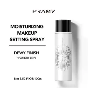 【free shipping】Pramy Moisturizing Setting Spray Matte & Dewy Finish 100 ML Tahan Lama 12 Jam Melembabkan Kulit Mengontrol Minyak Berlebih