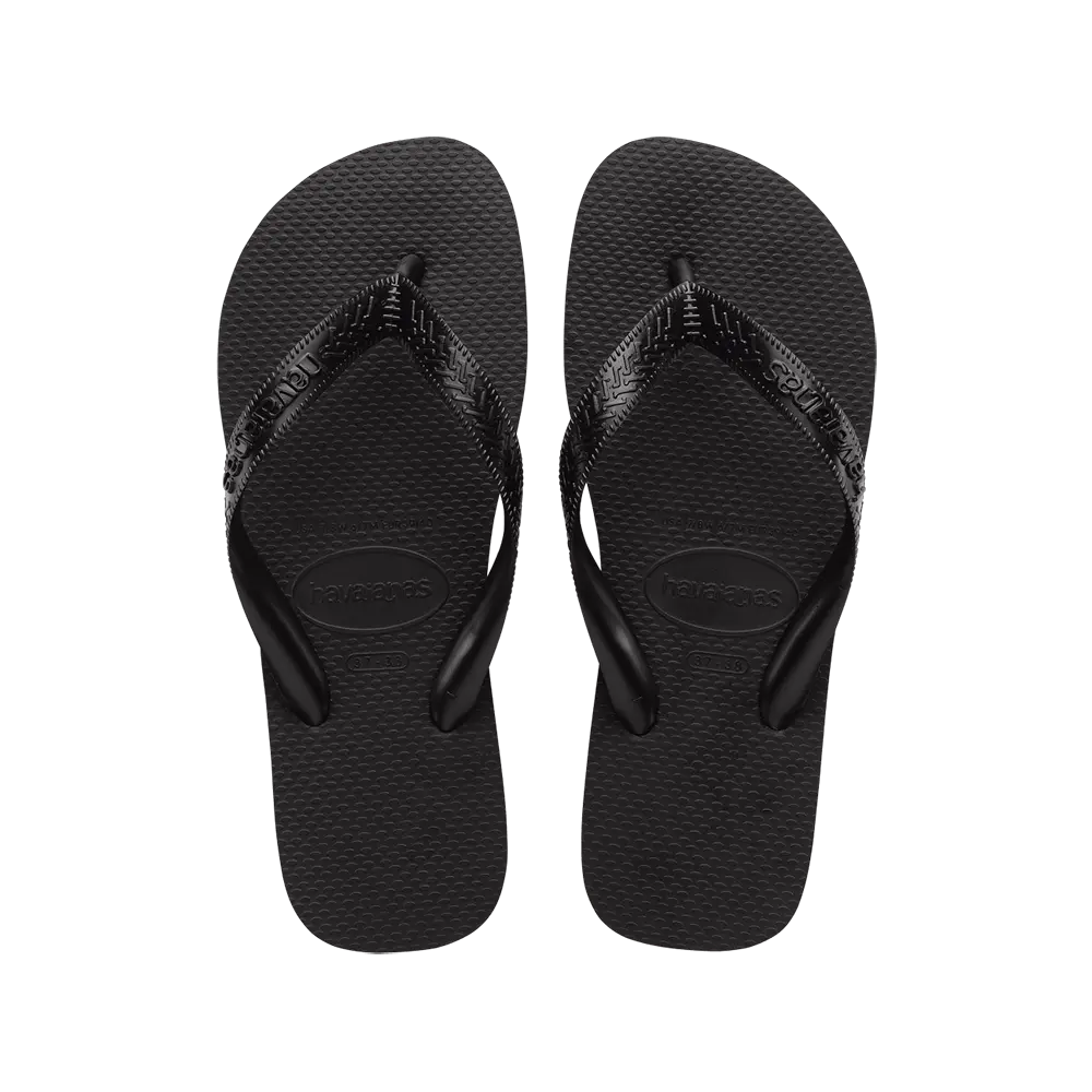 Havaianas Unisex Top - Black Flip Flops