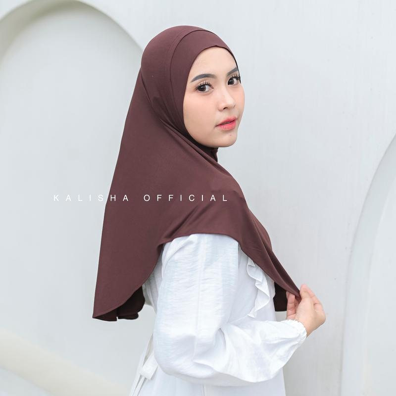 KALISHA X MIMA Hijab Bergo Instan Jilbab Vanya Muslim Kerudung Wanita Full Variasi Size M