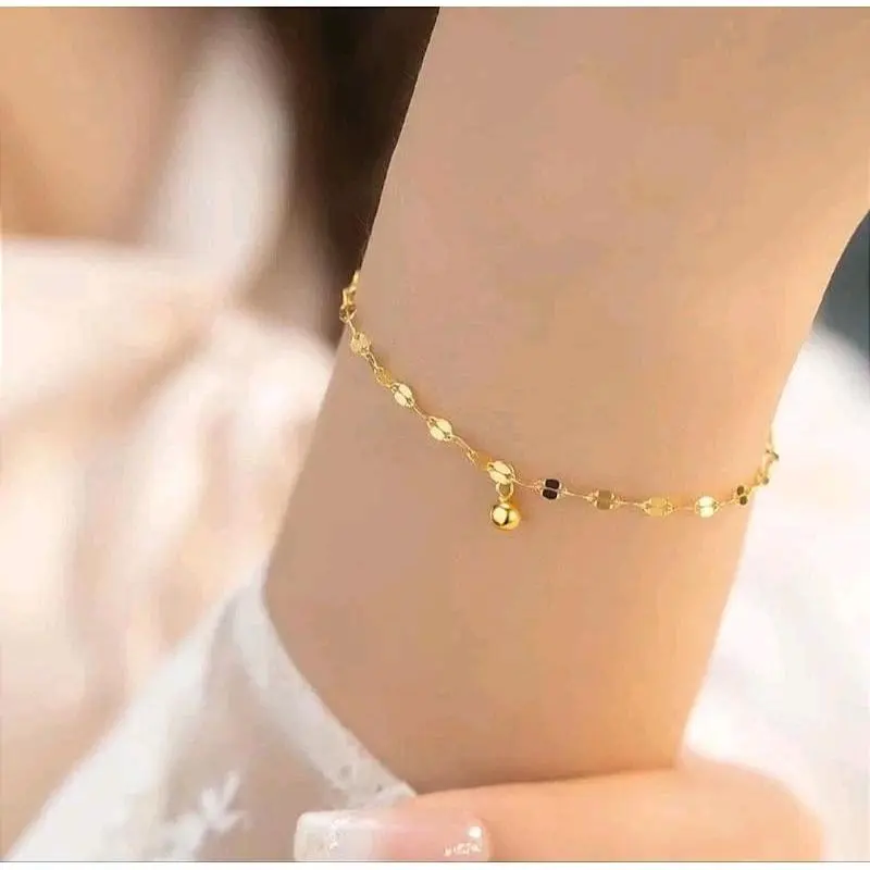 Gelang Tangan Wanita Titanium Motif Pecah Kopi Promosi - Bracelets