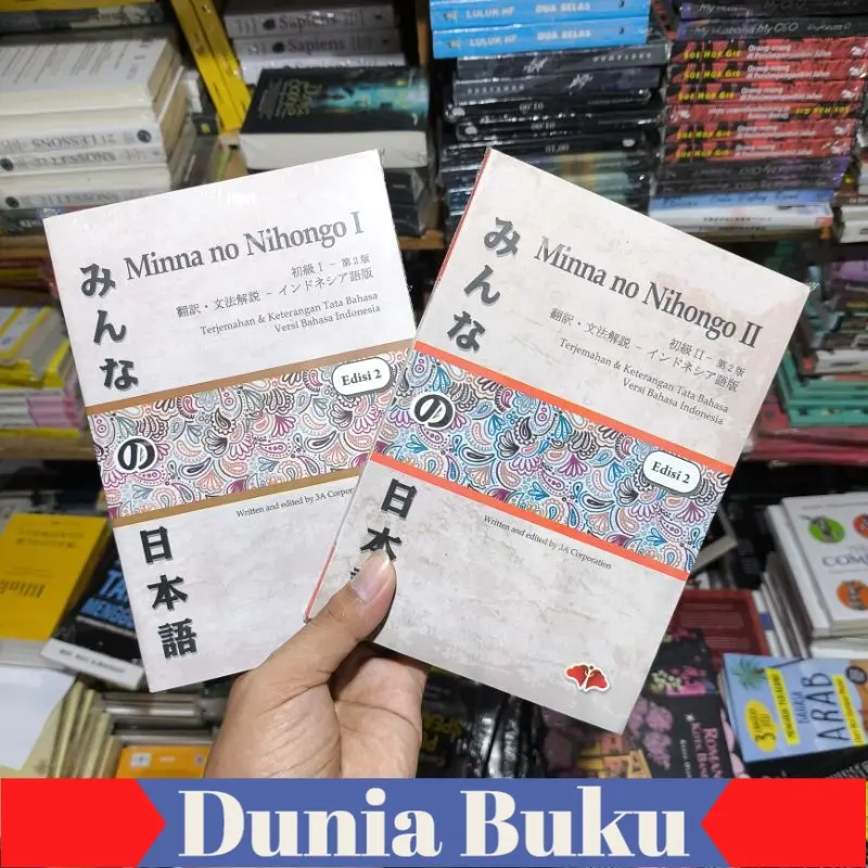 Paket 2 buku bahasa jepang - Minna no nihongo jilid 1 & 2