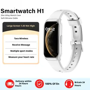 Smartwatch H1 Fashion 1.45 Inch Layar HD, Panggilan Bluetooth, Pemantauan Kesehatan, Pengisian Daya Magnetik, Baterai Tahan Lama, Multi Bahasa & Dial Kustomisasi