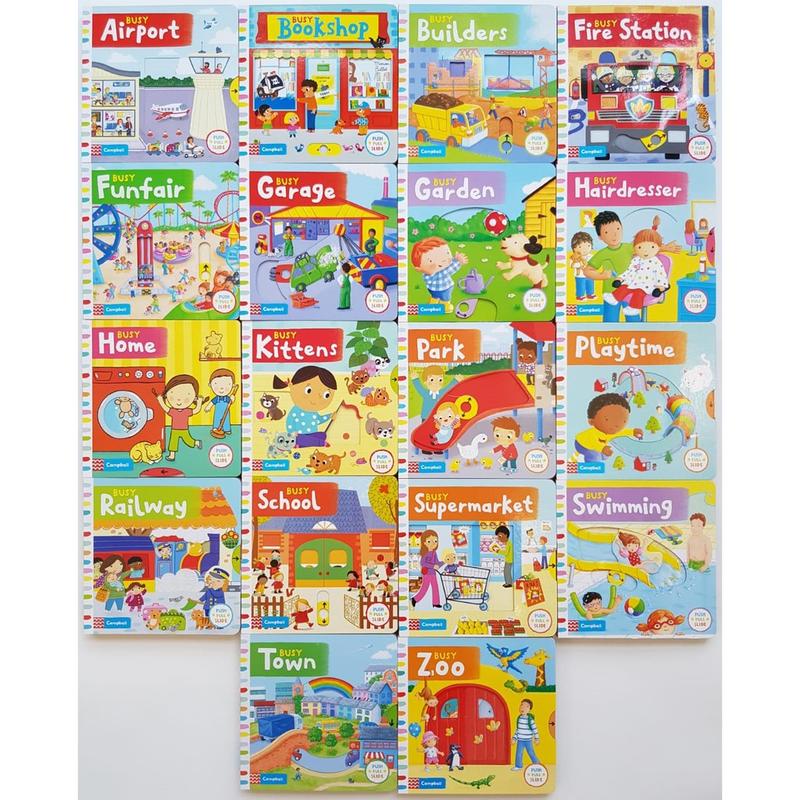 Busy Book Series Interactive Board Book for Toddler and Young Children