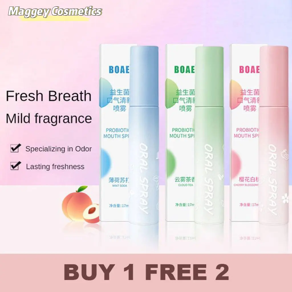 [BUY 1 FREE 2] Antibacterial Oral spray/Oral Freshening spray /Long-lasting Freshening Bad Breath Kissing Artifact Gentle