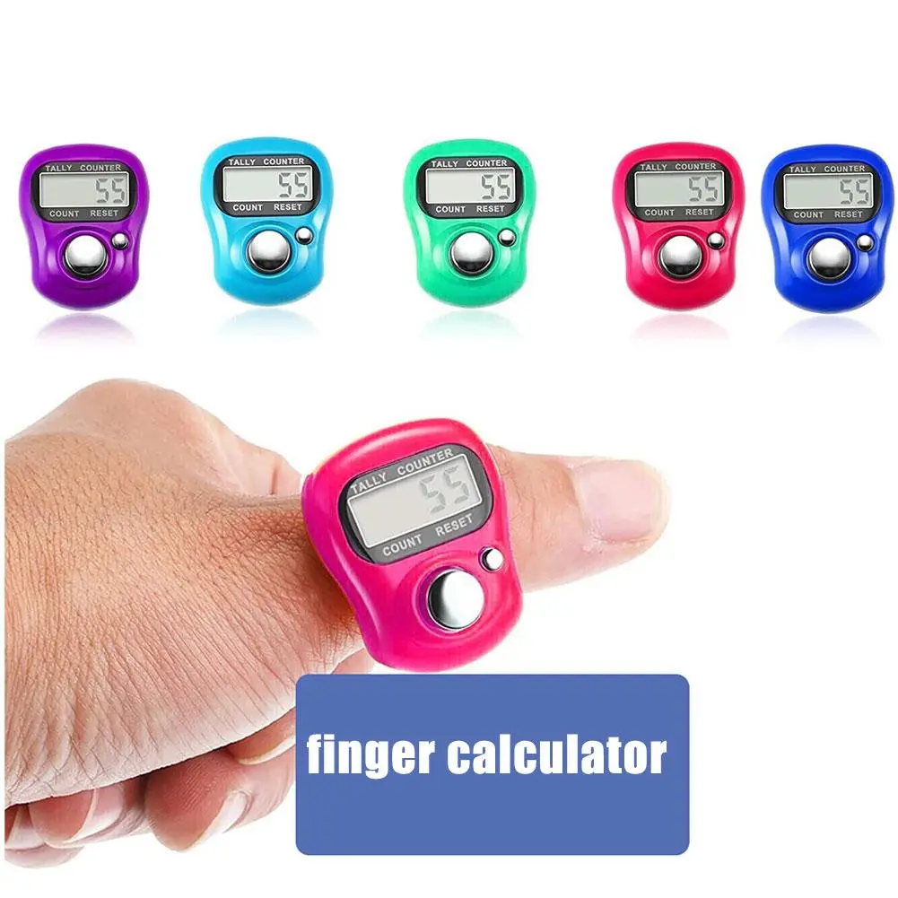 Nhẫn Ngón Tay Điện Tử Kỹ Thuật Số Mini, Máy Đếm Số, Máy Bấm Tay Chuyên Nghiệp, Điểm Đếm Mini Y7X2